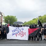 Counterprotesters outnumbered the white nationalists<br>